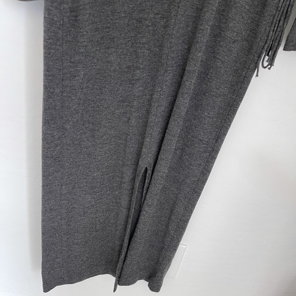 Maggy London Wool Blend Fringe Maxi Dress Sz S - Picture 4 of 7